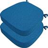 DOGACA Set 4/2 Cuscini Sedia da Cucina/Cuscini di Seduta, 40x38 43x40 43x42cm (3/5/8CM Spessore) Confortevole Cuscini Coprisedia da Cucina,con Lacci Imbottito,Lavabili(5,2pcs:40x38x8cm)