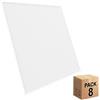 FactorLED Pack x8 Pannello LED 60 x 60 cm 40 W, 8 pezzi per controsoffitto, driver Philips CertaDrive, UGR19, pannelli ad alta luminosità 4800 lumen, No Flick, cornice bianca, Driver incluso (luce naturale -