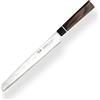 Cutlery and More Suncraft VG-10 Black Damascus & Coltello da Cucina & Damasco Coltello da Pane 22cm & Professionale Giapponese Acciaio da 67 Strati con Pakkawood Manico
