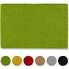 Carpido Zerbino in cocco antiscivolo - 40 x 60 cm verde - Fibra naturale sostenibile per esterni coperti - 100% cocco - Tappetino per ingresso