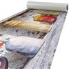 ANRO Tappeto passatoia per cucina e corridoio, in poliestere, lavabile, motivo: caraffe, 260 x 51 cm