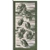 Pierre Tappeti Tappeto AMSTERDAM VERDE moderno floreale tulipani, passatoia cucina multiuso lavabile antiscivolo cm.55x115
