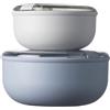 OMADA Set 2 Contenitori Ermetici per Alimenti, Lunch Box da 0,75 L e 1,8 L
