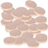 Beufee 100 pezzi Dischi rotondi non finiti, monete di legno Dischi di legno vuoti Fette di legno naturale Artigianato in legno Decorazione fai-da-te Creatore per artigianato Compleanno(4CM)