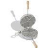 CBE Elettrodomestici Biscottiera Elettrica con Piastre in Alluminio a 5 Cuori MOD. 8050300, Macchina per Cialde Morbide e Biscotti con Manici in Legno