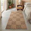 Carpetsale24 Tappeto per Interni ed Esterni, robusto, resistente alle intemperie e facile da pulire, con effetto juta naturale, ideale per soggiorno, cucina, terrazza, giardino e balcone, 80x150 cm