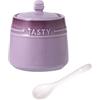 CASOTA Barattoli Contenitori Zuccheriera In Ceramica Sfumata Francese Con Coperchio, Zuccheriera Solida Con Cucchiaio, Porcellana, Vaso Rosso for La Decorazione Della Cucina (Colore: Arancio) (Colore : Blu)