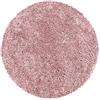 Teppium Moderno Tappeto Salotto 80 cm Rotondo Rosa-2 - Shaggy Tappeto per scendiletto Camera da Letto, Cucina y Soggiorno - Tappeto Morbido y Fluffy, Monocromatico, facile manutenzione
