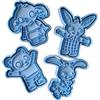Tagliabiscotti.it Bing Formine Cookies Cutter Taglia Biscotti, 4 personaggi, stampi per realizzare biscotti o decorazioni in pasta di zucchero.