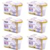Generico SET 6 vaschette 400 ml assorbi umidità profumate VANIGLIA anti odore deumidificatore sali per bagno cucina camper caravan roulotte ripostiglio dispensa armadio