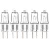 JZLBBC 5PCS G6.35 Lampadine alogene 220V 20W Mini lampadine faretto 2 Pin Capsula trasparente Lampadina GY6.35 50W 230V 100W G6.35 / GY6.35 Bi-Pin Base Bianco Caldo 100W