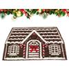 qixeuoa Zerbino per la Casa di Natale | 60 x 90 cm Zerbino Natalizio Festivo Antiscivolo Decorativo - Tappetino Invernale per Cucina Bagno ed Esterno | Per Ingresso Camera Soggiorno