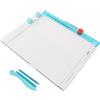 AlcheLHymist 7 in 1 Paper Trimmer Scoring Board, Craft Paper Cutter and Scoring Tool, Multifunctional Trim and Score Board with 12.2 in Cutting Width for Card Making Envelopes Boxes