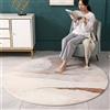 PALVIT Tappeti rotondi, 100 x 100 cm, lavabile, stile vintage, per soggiorno, camera da letto, cucina, ingresso, lussuoso e spesso, morbido e antiscivolo, grande tappeto da pavimento