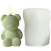 Generic Stampo Silicone per Candele Orso - Stampi per Fondente Epossidico in Resina Decorativa