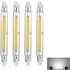 Generico Lampadine LED R7S 118mm 30W, 230V Dimmerabile LED COB Lamp, Bianco Freddo 6000K 3000 Lumen, Equivalente Lampada Alogena J118 300W, Fascio 360°, Riflettore di Ricambio Proiettore Lineare Luce, 4pcs