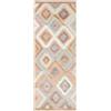 RugVista Sabine, Tappeto per interni ed esterni, Moderni, 80 x 200 cm, Rettangolare, Pelo medio, Cucina, Corridoio, Porch, Lavabile solo a mano, Resistente ai raggi UV, Multicolore