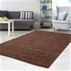 carpet city Tappeto Shaggy marrone, 100 x 300 cm, a pelo lungo, tinta unita, per soggiorno, camera da letto