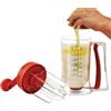 Generic Macchina manuale per pancake, 900 ml, dispenser automatico per pastella per pancake e cupcake, erogatore per pastella per torte