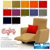 Linea Ambro Copripoltrona Poltrona Reclinabile Sofà Cover Easy Long prodotto italiano (Marrone)