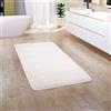Paco Home Tappeto Bagno Tappetino Da Bagno Tappeto Doccia Morbido Memory Foam Effetto 3D Lavabile, Dimensione:50x80 cm, Colore:Crema 3