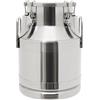 DHQCQL Brocca per latte in acciaio inox, con coperchio, in acciaio inox, ermetica con manico, per cappuccino e latta, per il trasporto e fermentatore (10 l)