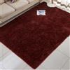 DYINDUN Tappeto Morbido Salotto 80 x 110 cm Antiscivolo Morbido e Soffice Tappeti Soffici Monocromatico per Soggiorno, Camera da Letto, Cucina e Corridoio, Weinrot