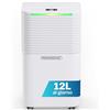 MONZANA® Deumidificatore Casa 12L/Giorno con Display LED e Timer 24h, Portatile per 15-20m², Deumidificatore Casa Muffa e Purificatore d'Aria Efficiente