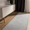 benuta Basic Tappeto cotone lavorato a mano Ron - Beige/Nero 80x250 cm - 100% cotone - Design: Uni, Minimalista, Natural Living - Facile cura per salotto e stanza
