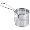 RANRAO Colino per alimenti, cestino per pasta in rete con manico, colino per pasta, in acciaio , per pasta e gnocchi (A), 1511733482