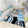 Mazovia Tappeto Salotto Moderne e Classico Pelo Corto - Tappeti Soggiorno Turchi Originali - Tappeti Camera da Letto - Tappeti Salotto Grandi Dimensioni - Grigio Blu 160 x 230 cm