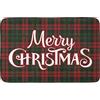 Babloo Zerbino Ingresso Natalizio Idea Regalo per Natale grafica Merry Christmas Tartan Tappetino Antiscivolo Decorazione per la Casa (Tartan Scozzese)
