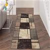 LIHY Tappeto passatoia 60 x 200 cm, corridoio, cucina, antiscivolo, lavabile, corridoio, geometria moderna, camera da letto, soggiorno, larghezza 60 cm, 80 cm, 100 cm