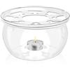 Wilmax England Wilmax - Scaldino - Scaldacaffè e scaldatè in vetro borosilicato - Mantiene la temperatura della bevanda - Lavabile in lavastoviglie - Stabile - Idea regalo - Adatto a tutte le teiere