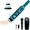 MAKA change your life quality MAKA Aspirabriciole Senza Fili Potente Ricaricabile 1500 mAh Autonomia 30 Minuti Mini Aspirapolvere Portatile 7kPa Aspirazione Peli Polvere 3 Ore Ricarica USB Casa Auto Ufficio (60W)