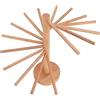 Asixxsix Stendino per Pasta, stendino per Pasta in Legno Pieghevole per con 18 Bracci Facile da assemblare Stand essiccatore di Spaghetti freschi Fatti in casa per Spaghetti