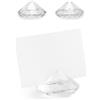 Lage 30 Segnaposto a Diamante Trasparenti - Addobbi Decorazioni da Tavola Supporto Segna Tavolo Portafoto per Matrimonio Battesimo Comunione