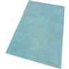 emmevi Tappeto Bagno Scendiletto Morbido Antiscivolo Camera Letto Pelo Lungo mod.FLUFFY 50X80 AZZURRO