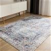 benuta Basic Tappeto Salotto George - Blu 140x200 cm - Lavabile - Fibra sintetica - Rettangolare & Stile: Vintage - Per camere da letto, sale da pranzo, soggiorni - facile da pulire