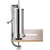 COSTWAY 3 kg Insaccatrice per Salsicce, Macchina per la Produzione di Salsicce, Insaccatrice Manuale in Acciaio Inossidabile, Salsicce Siringa con 4 Tubi di Riempimento