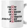 bubbleshirt Tazza Mug divertente con nome Alessio e aggettivi simpatici Idea Regalo Compleanno Natale in ceramica