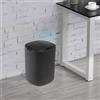 DHQCQL Pattumiera elettrica con sensore, 12 l, con sensore di movimento, coperchio flip, IPX3, pattumiera automatica per ufficio, bagno, cucina, camera da letto (nero)
