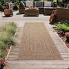 Teppich-Traum Tappeto da esterno lungo moderno e resistente effetto juta, perfetto per balconi, giardini e terrazze 80x250 cm