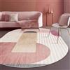 Tappeti Design Tappeto Ovale Designer Grandi Dimensioni Soggiorno Tappeto Moda semplice rosa viola Home Office Decorazione Corridoio Cucina Tappeto Ovale 140X200CM