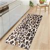 Generic Tappeto runner per corridoi, 60 x 120 cm, stampa leopardata, assorbente, a pelo basso, per cucina, camera da letto, ingresso, lavanderia