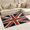 Use7 Tappeto vintage Union Jack British Area Tappeto Antiscivolo Zerbini Soggiorno Camera da Letto 100 x 150 cm