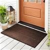 Floordirekt Zerbino in cocco per interni ed esterni, antiscivolo, per porta di casa, corridoio, giardino, terrazza, marrone, 80 x 100 cm | 17 mm