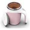 CYANLUX Tazza da caffè auto-mescolante, magnetica automatica, ricaricabile, in acciaio inox, tazza da caffè elettrica con coperchio, per caffè, latte, tè (rosa)
