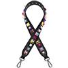 momo mo Tracolla Donna Cintura Eco Pelle Cinghia Ricambio Cinturino Catena con Gancio Cinta Spalla per Borsa Portafoglio Borse Rivetto(Nero)