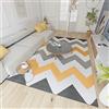 Mazovia Tappeto Salotto Moderne e Classico Pelo Corto - Tappeti Soggiorno Turchi Originali - Tappeti Camera da Letto - Tappeti Salotto Grandi Dimensioni - Grigio Giallo 250 x 350 cm